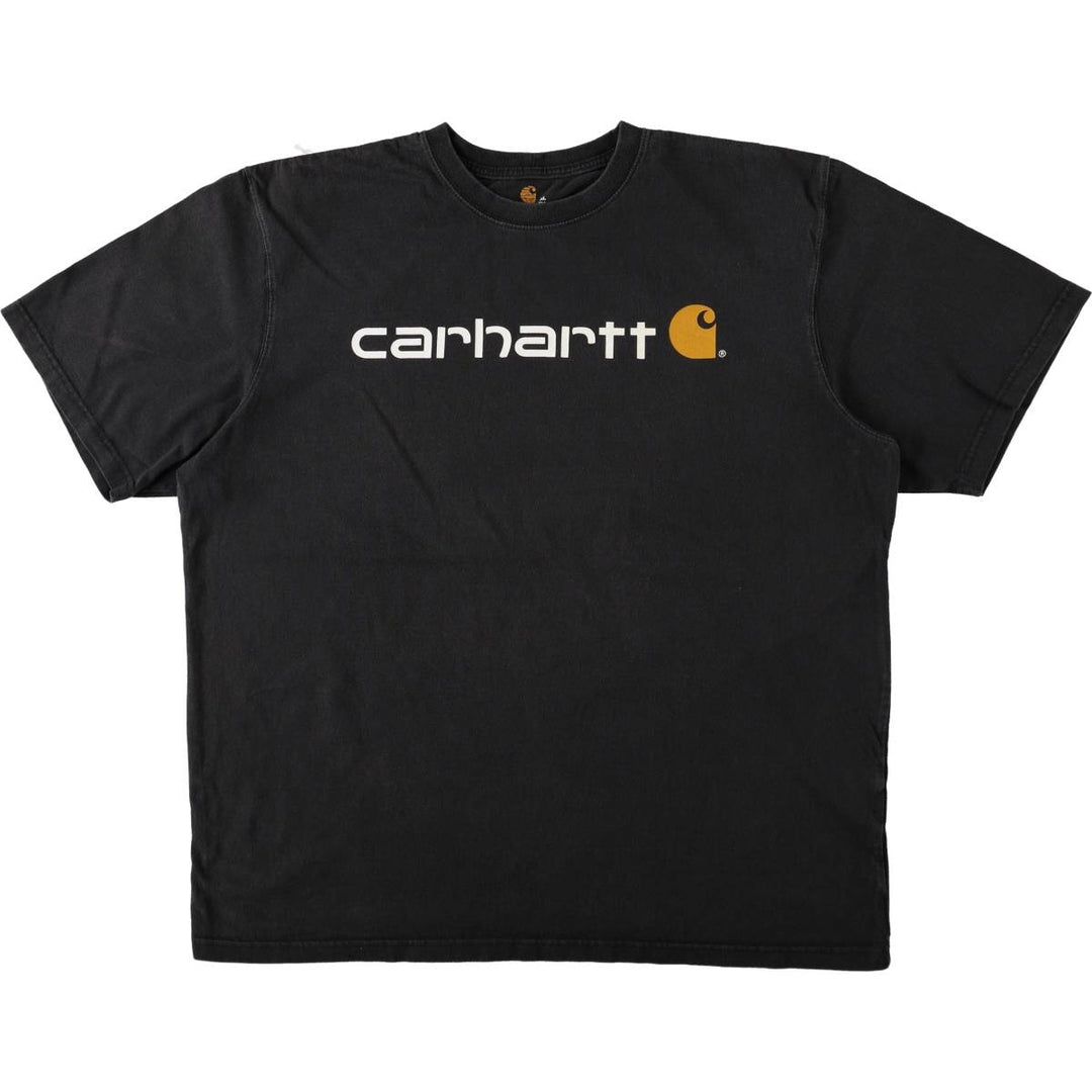 Carhartt ORIGINAL FIT Short-Sleeve Printed T-Shirt, Men's Size XL (approx.) cotton black type Vintage Second Hand