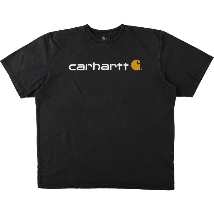Carhartt ORIGINAL FIT Short-Sleeve Printed T-Shirt, Men's Size XL (approx.) cotton black type Vintage Second Hand