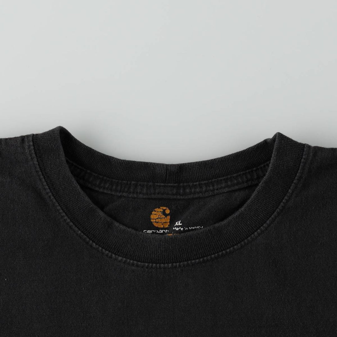 Carhartt ORIGINAL FIT Short-Sleeve Printed T-Shirt, Men's Size XL (approx.) cotton black type Vintage Second Hand