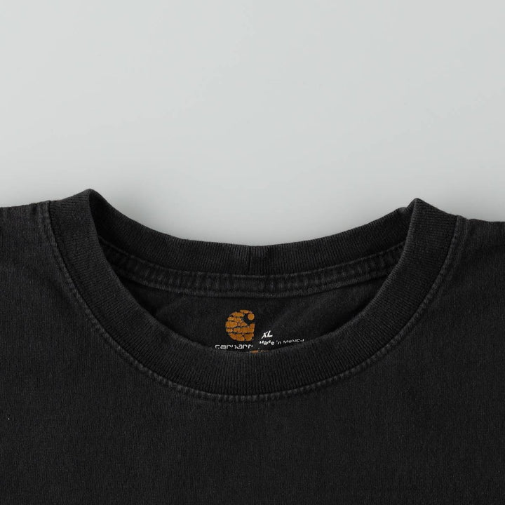 Carhartt ORIGINAL FIT Short-Sleeve Printed T-Shirt, Men's Size XL (approx.) cotton black type Vintage Second Hand