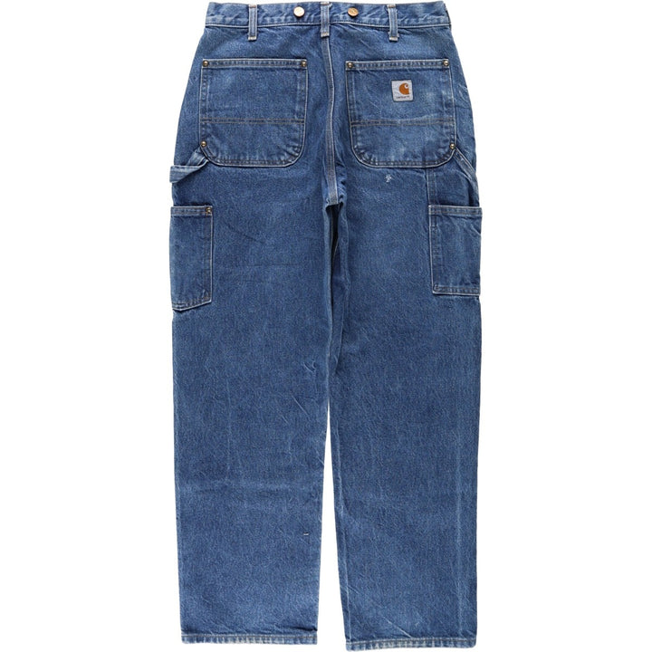 Carhartt Original Dungaree Fit Double Knee Denim Painter Pants, Men's W31 (approx.) cotton blue type Vintage Second Hand