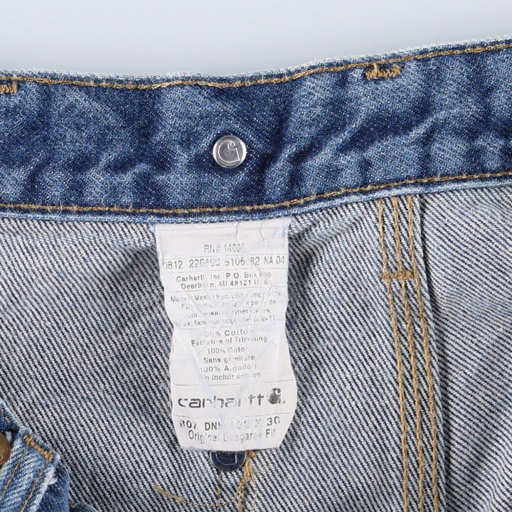 Carhartt Original Dungaree Fit Double Knee Denim Painter Pants, Men's W31 (approx.) cotton blue type Vintage Second Hand
