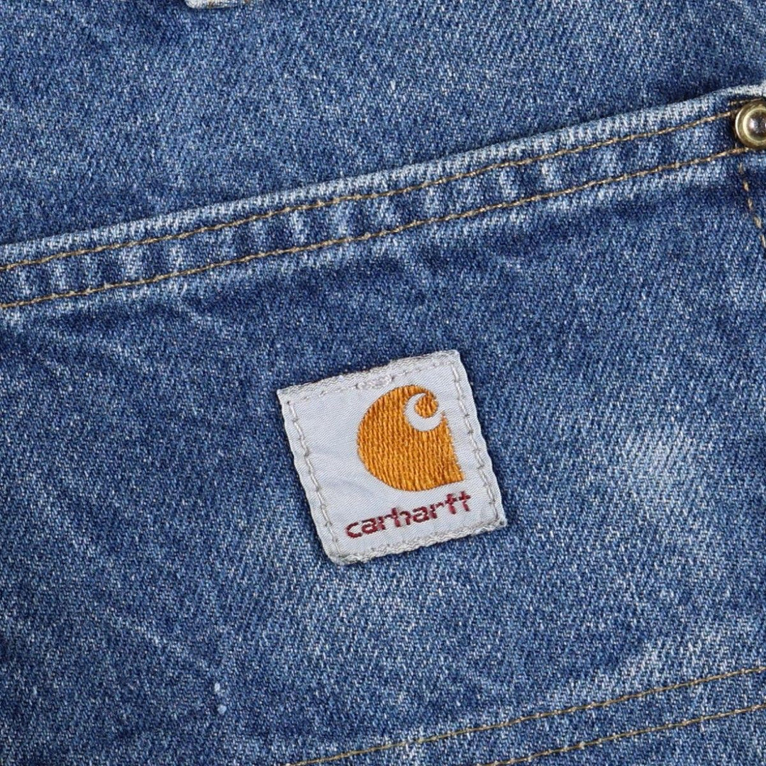 Carhartt Original Dungaree Fit Double Knee Denim Painter Pants, Men's W31 (approx.) cotton blue type Vintage Second Hand