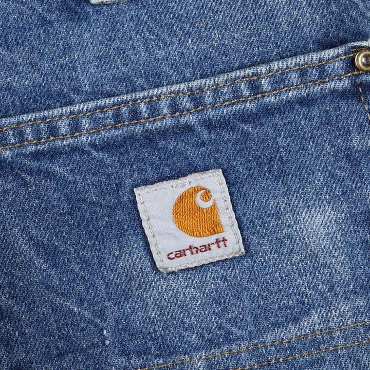 Carhartt Original Dungaree Fit Double Knee Denim Painter Pants, Men's W31 (approx.) cotton blue type Vintage Second Hand