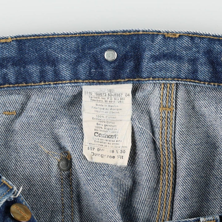 Carhartt Dungaree Fit Denim Painter Pants, Men's W39 (approx.) cotton blue type Vintage Second Hand