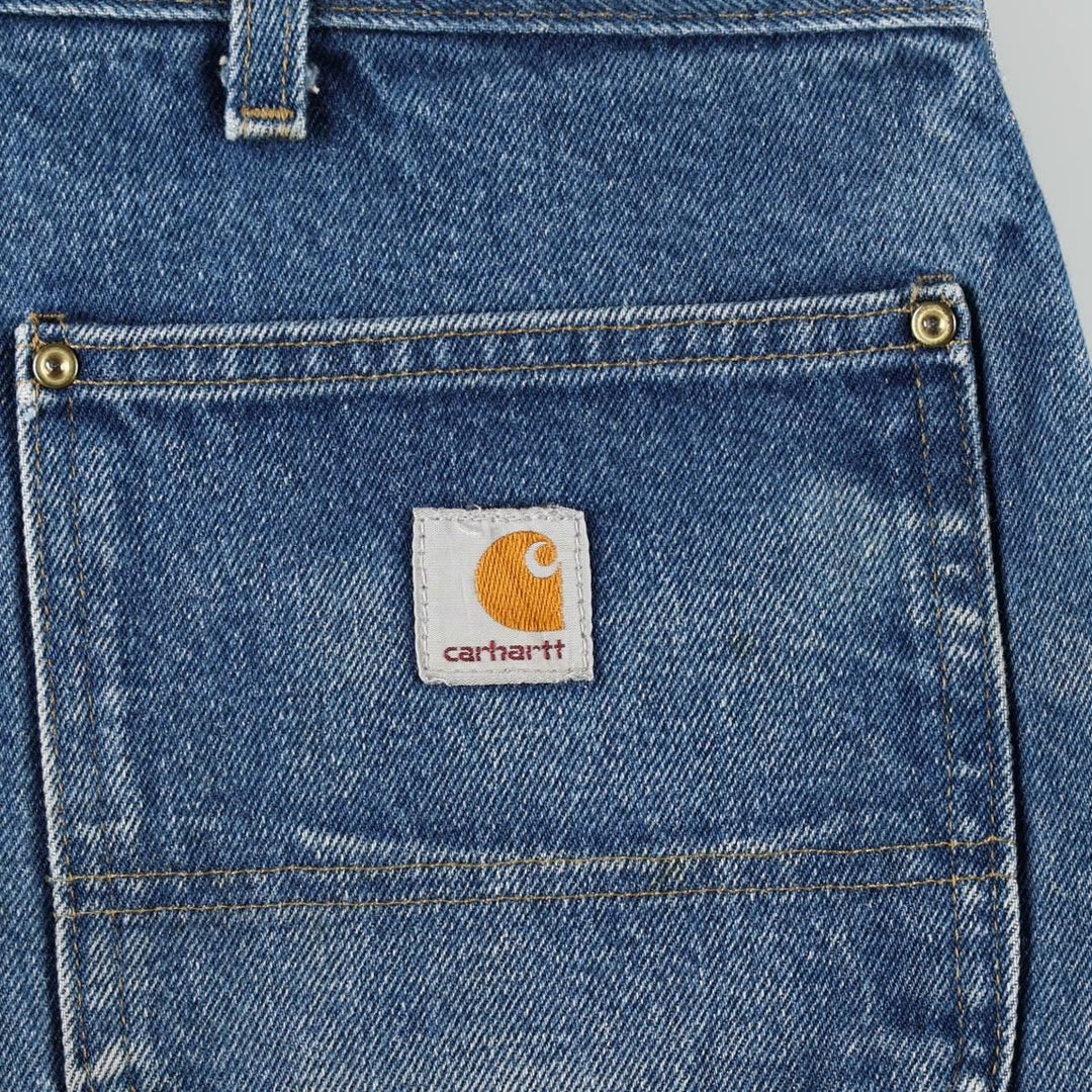 Carhartt Dungaree Fit Denim Painter Pants, Men's W39 (approx.) cotton blue type Vintage Second Hand
