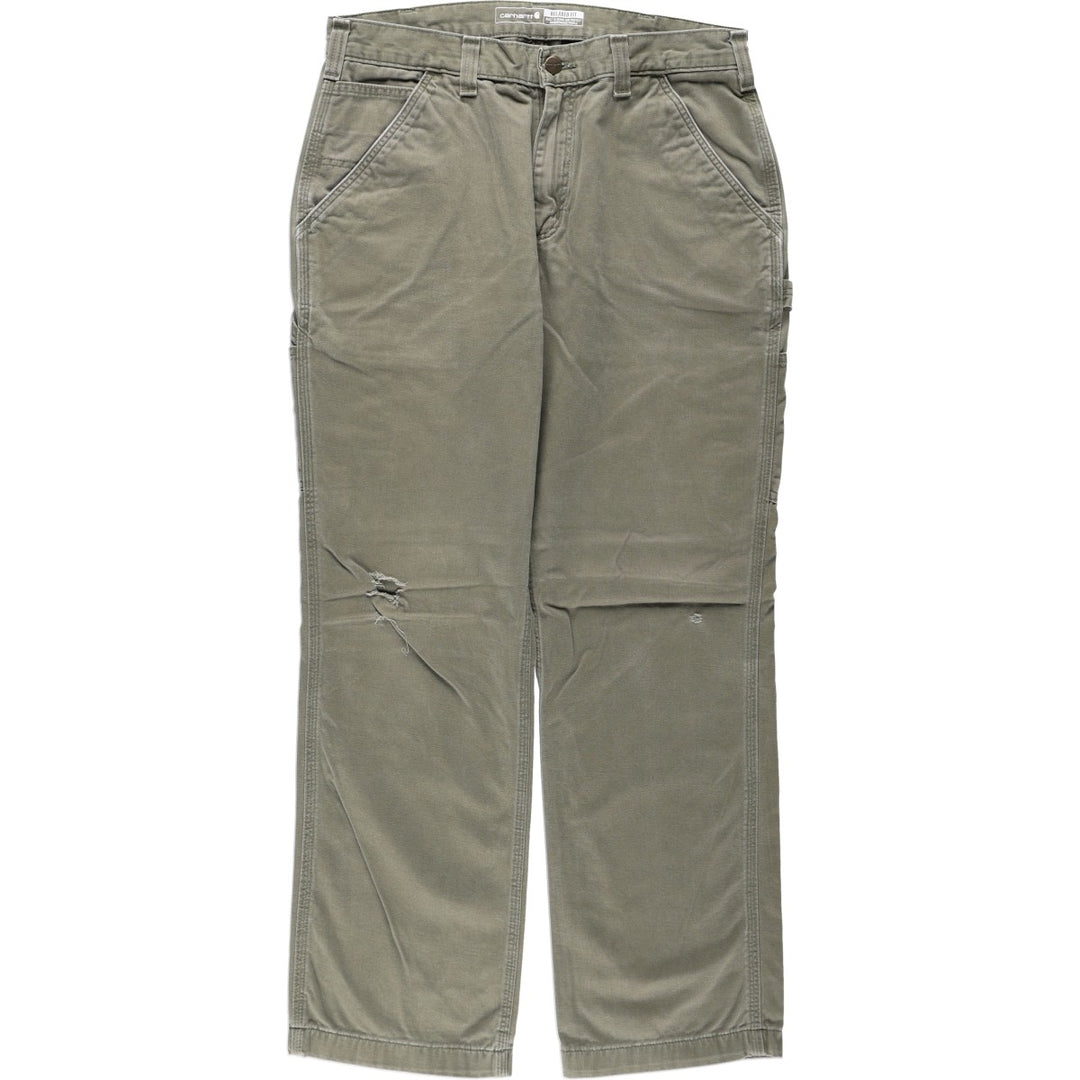 Carhartt Relaxed Fit Painter Pants, Men's, W34 equivalent cotton Khaki type Vintage Second Hand