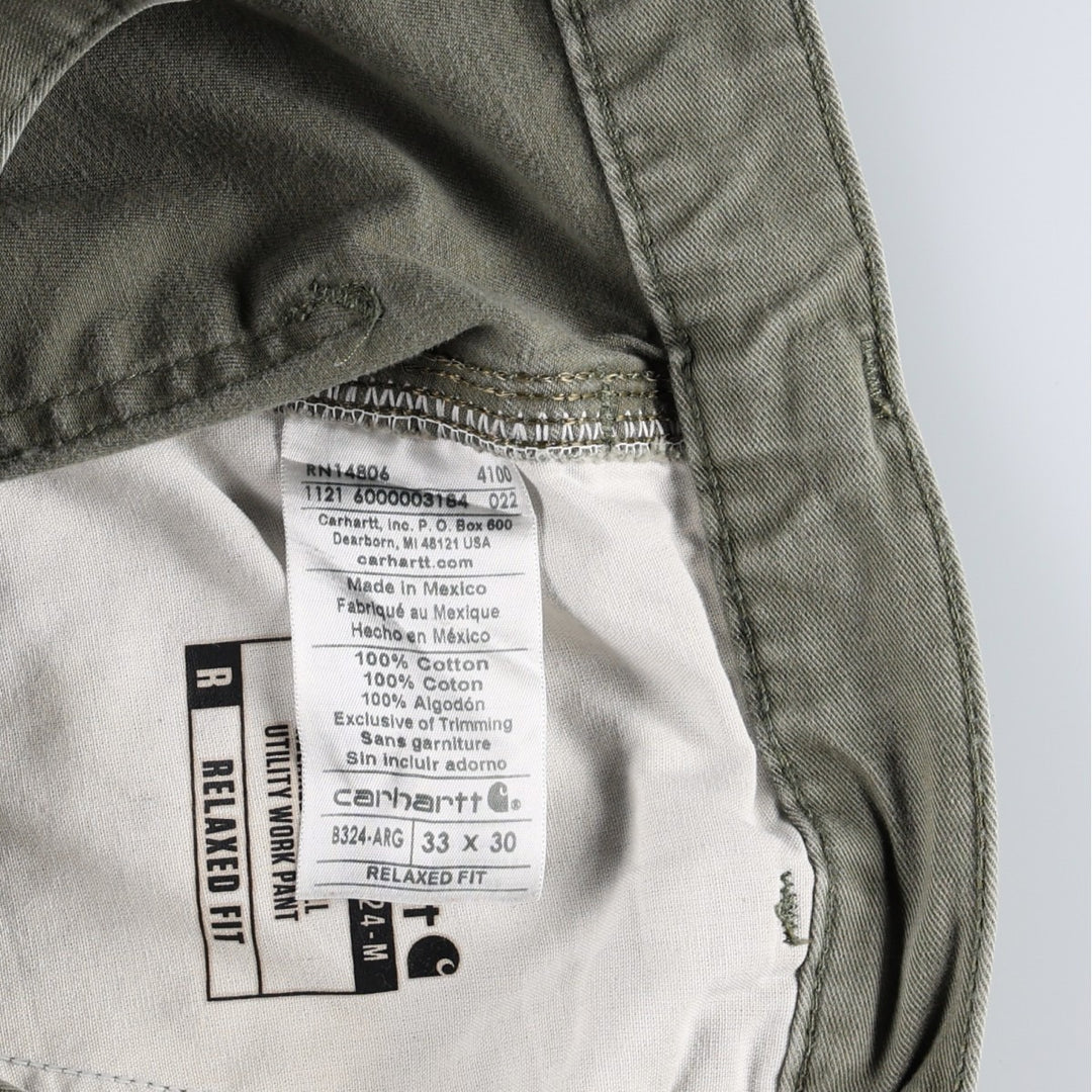 Carhartt Relaxed Fit Painter Pants, Men's, W34 equivalent cotton Khaki type Vintage Second Hand