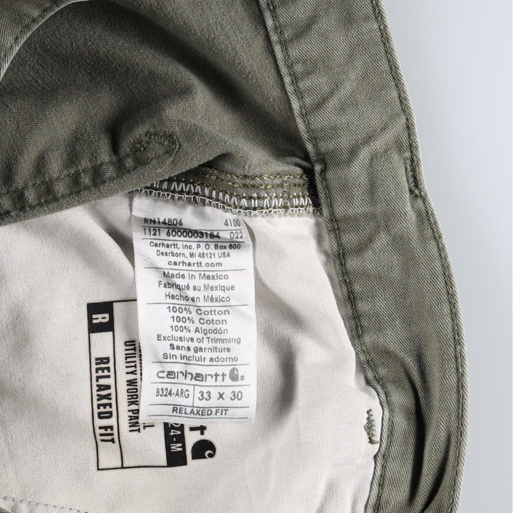 Carhartt Relaxed Fit Painter Pants, Men's, W34 equivalent cotton Khaki type Vintage Second Hand