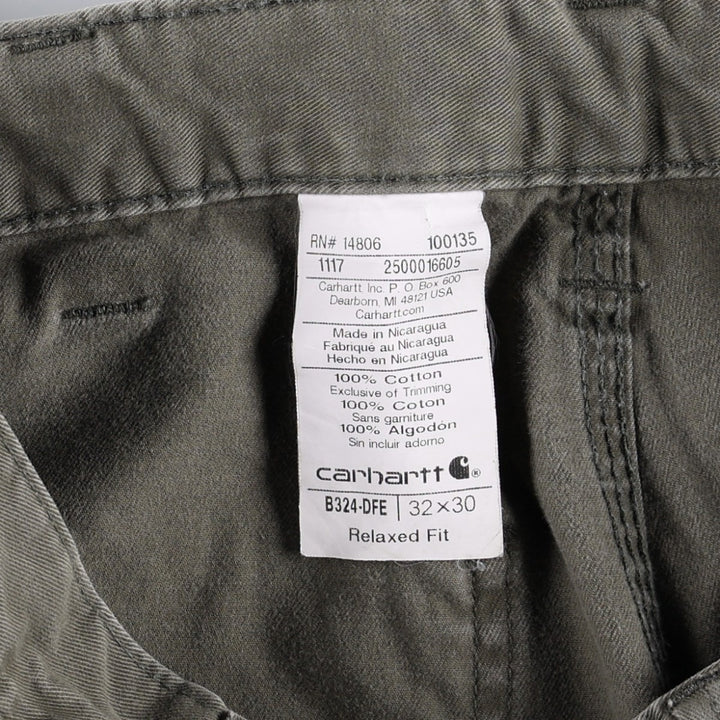 Carhartt Relaxed Fit Men's W32 (approx.) cotton Khaki type Vintage Second Hand
