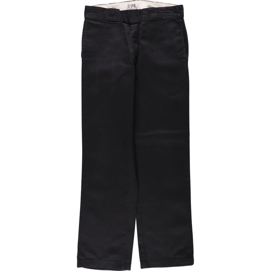 Dickies 874 Original Fit Work Pants for Men, W32 equivalent polyester black type Vintage Second Hand