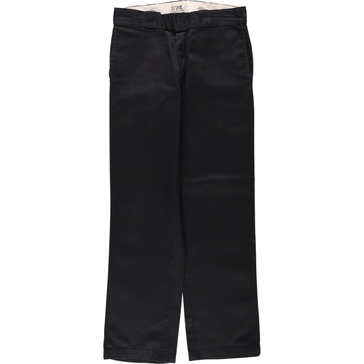 Dickies 874 Original Fit Work Pants for Men, W32 equivalent polyester black type Vintage Second Hand