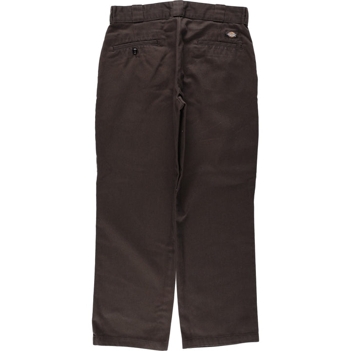 Dickies 874 Original Fit Work Pants, Men's, Size W34 polyester brown type Vintage Second Hand