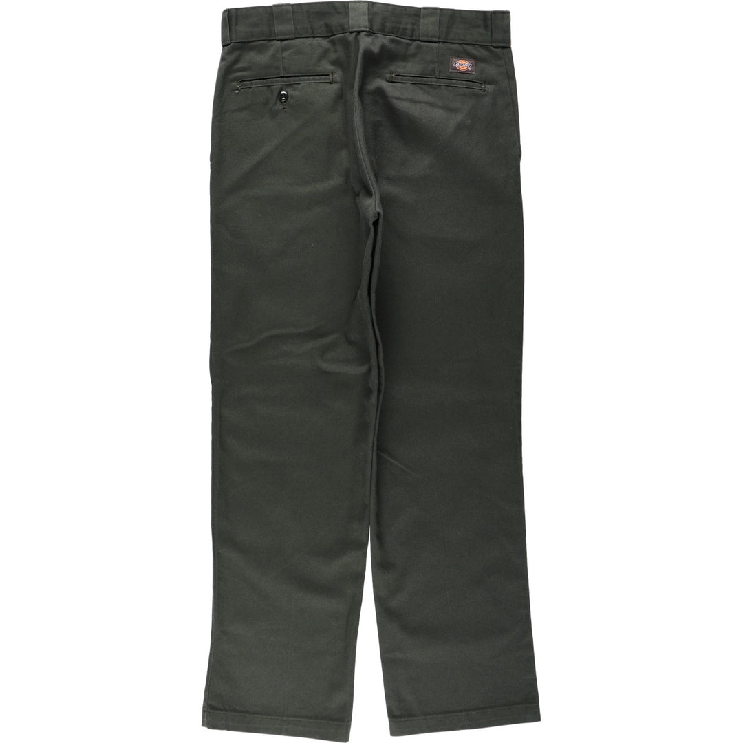 Dickies 874 Original Fit Work Pants, Men's, Size W34 polyester Khaki type Vintage Second Hand