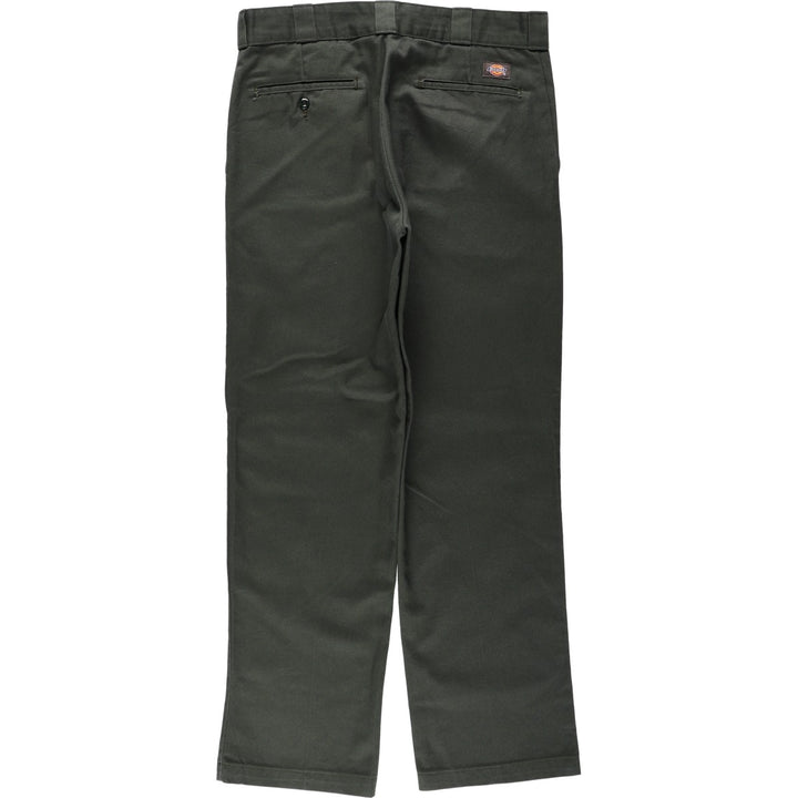 Dickies 874 Original Fit Work Pants, Men's, Size W34 polyester Khaki type Vintage Second Hand