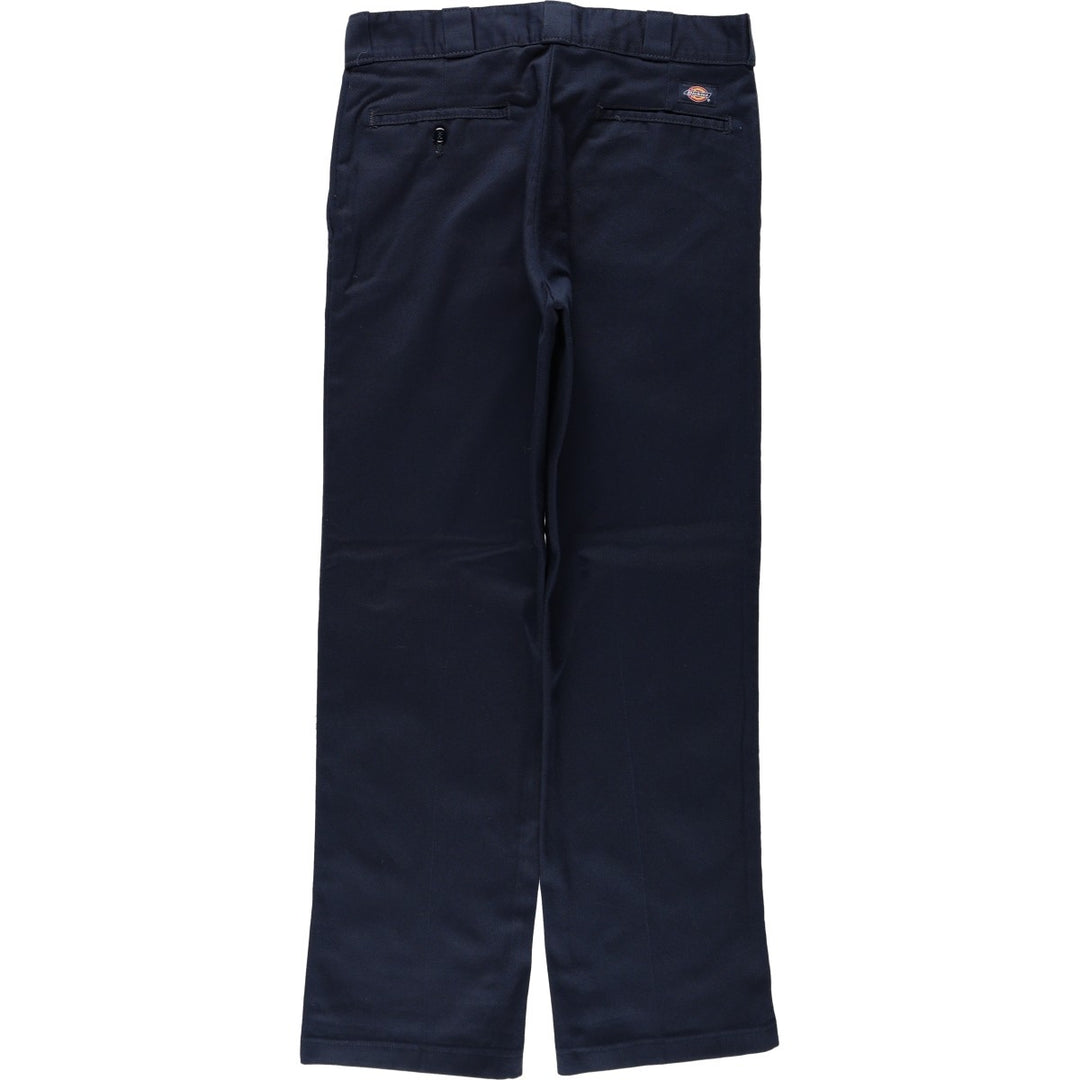 Dickies 874 FLEX ORIGINAL FIT Work Pants, Men's, Size 34 (approx.) polyester navy blue type Vintage Second Hand