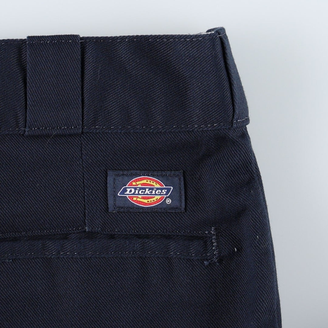 Dickies 874 FLEX ORIGINAL FIT Work Pants, Men's, Size 34 (approx.) polyester navy blue type Vintage Second Hand