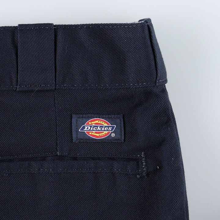 Dickies 874 FLEX ORIGINAL FIT Work Pants, Men's, Size 34 (approx.) polyester navy blue type Vintage Second Hand