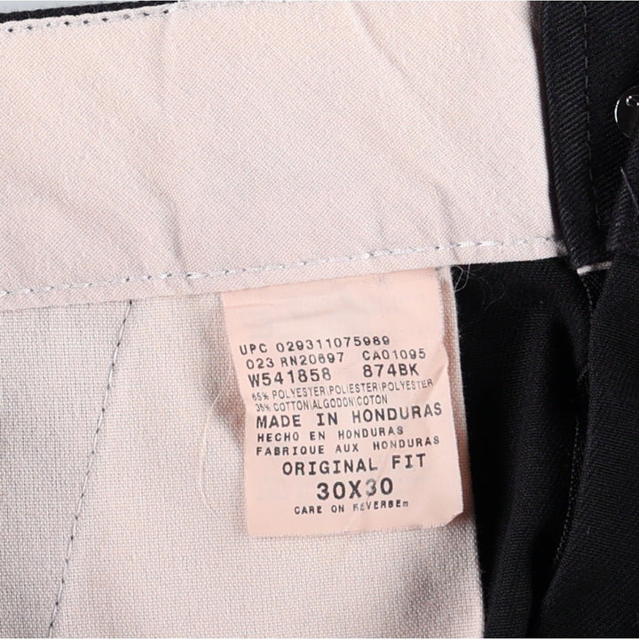 Dickies Original Fit Work Pants, Men's W30 (approx.) polyester black type Vintage Second Hand