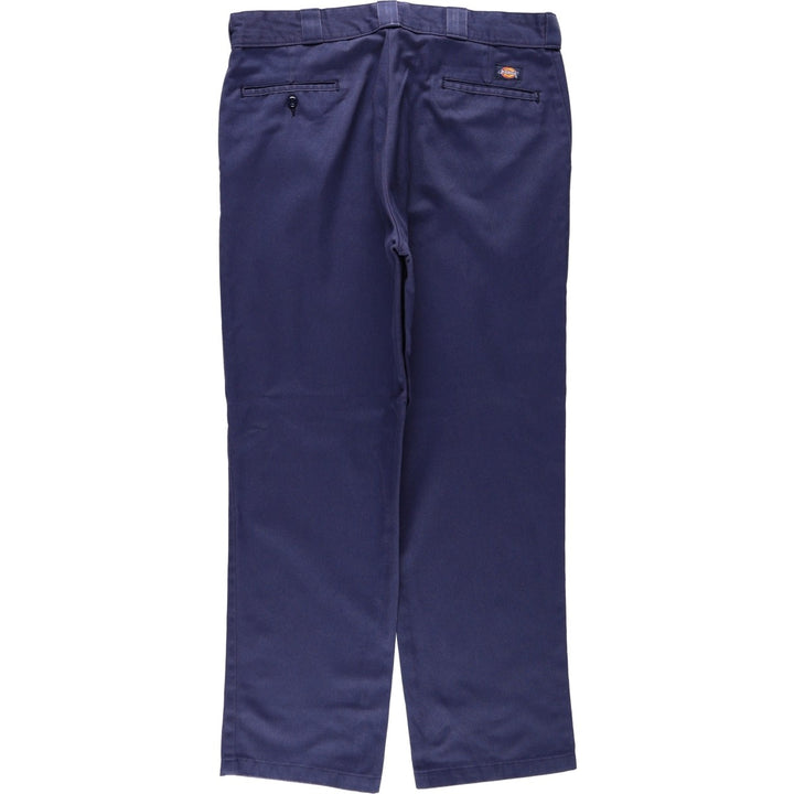 Dickies 874 Original Fit Work Pants for Men, W37 polyester Navy blue Vintage Second Hand