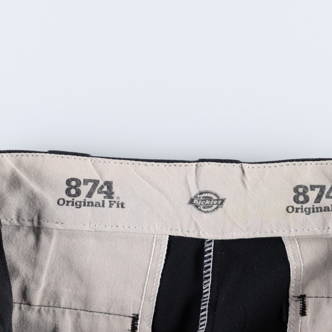Dickies 874 Original Fit Work Pants for Men, W32 equivalent polyester black type Vintage Second Hand