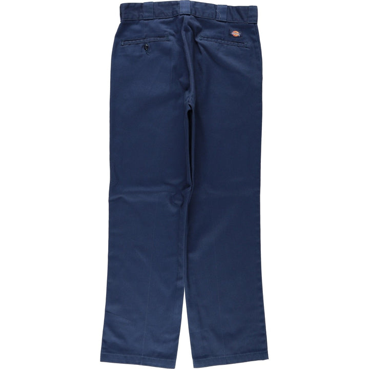 Dickies 874 Original Fit Work Pants, Men's, Size W33 polyester Navy blue Vintage Second Hand