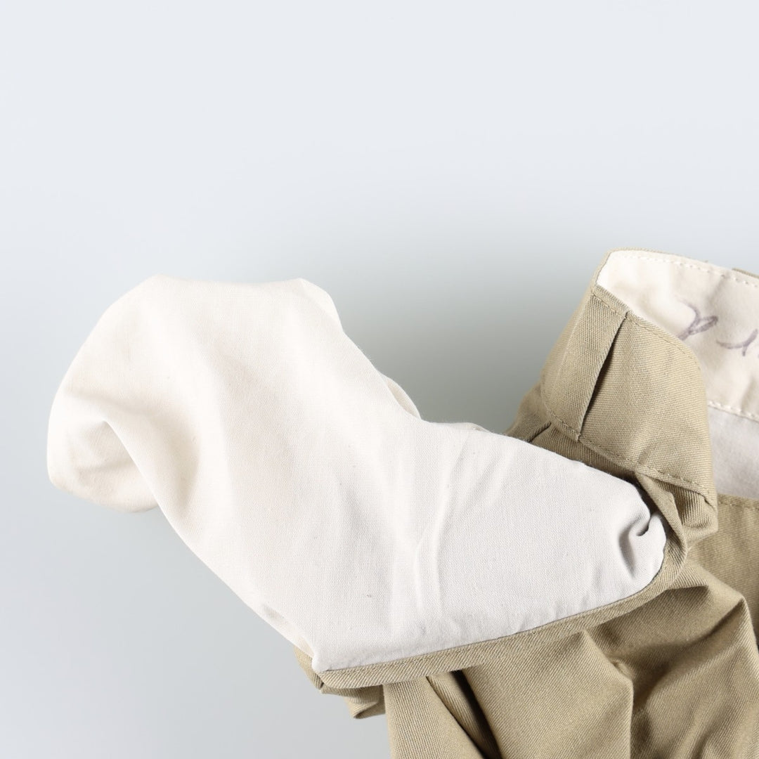 Dickies two-pleat work pants, men's size W34 (approx.) polyester Beige type Vintage Second Hand
