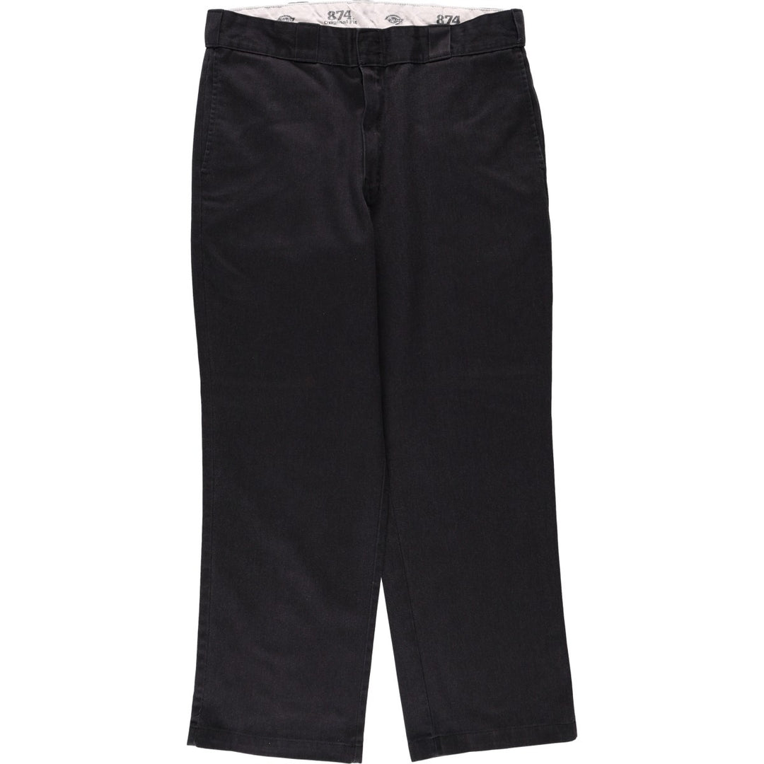 Dickies 874 Original Fit Work Pants for Men, W36 polyester black type Vintage Second Hand