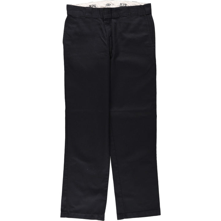 Dickies 874 Original Fit Work Pants, Men's, Size W34 polyester black type Vintage Second Hand