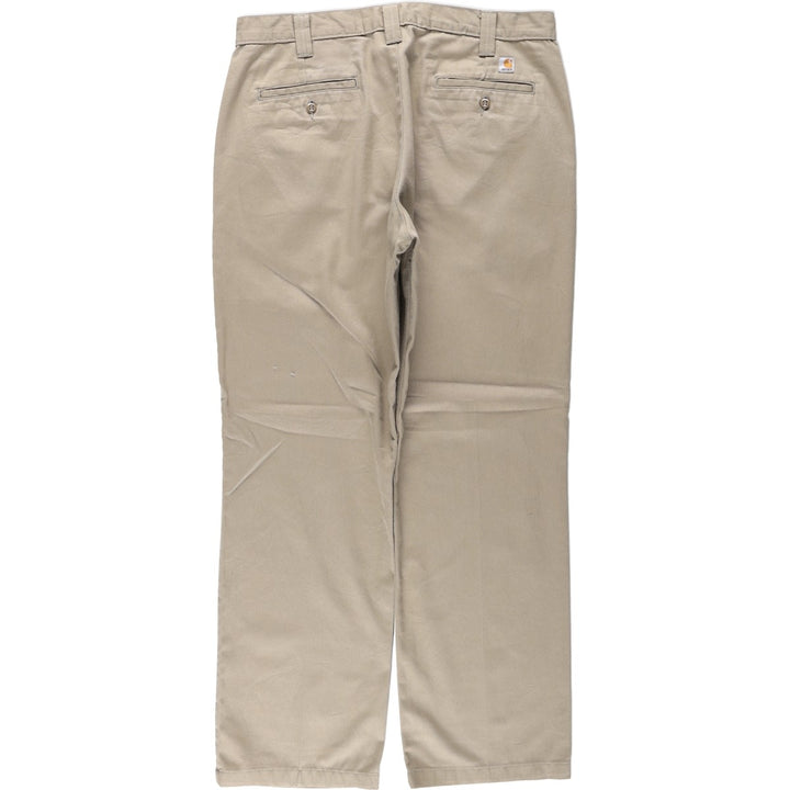 Carhartt Blended Twill Pants Work Pants, Men's W36 (approx.) polyester Beige type Vintage Second Hand