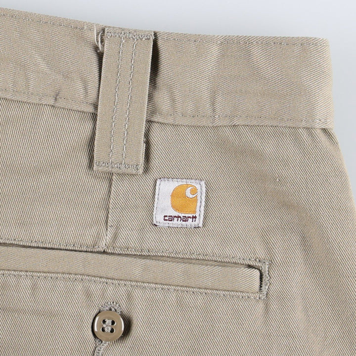 Carhartt Blended Twill Pants Work Pants, Men's W36 (approx.) polyester Beige type Vintage Second Hand