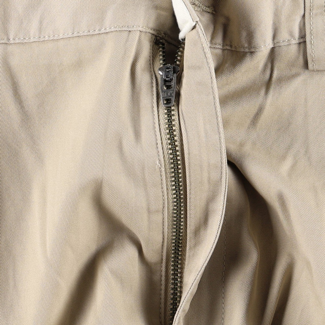Ralph Lauren POLO by Ralph Lauren HAMMOND PANT, two-pleat chino pants, men's, w34 equivalent cotton Beige type Vintage Second Hand