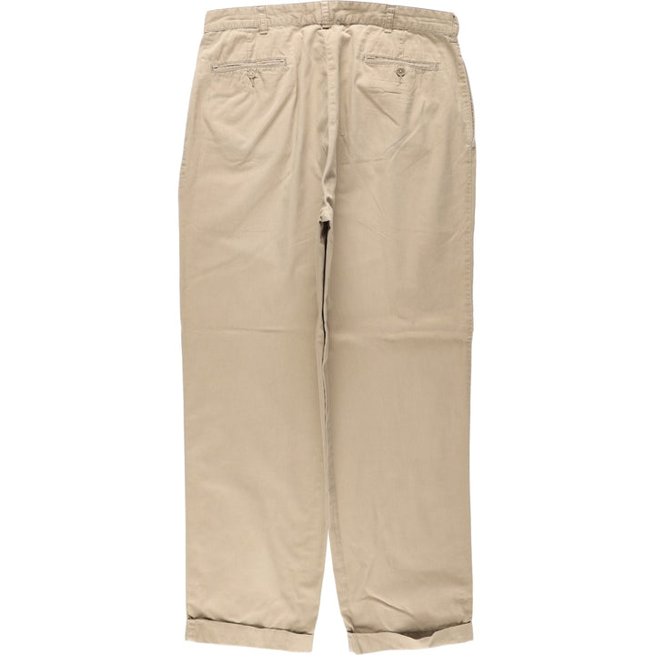 Ralph Lauren POLO by Ralph Lauren HAMMOND PANT Two-pleat cotton slacks, men's size W35 (approx.) cotton Beige type Vintage Second Hand