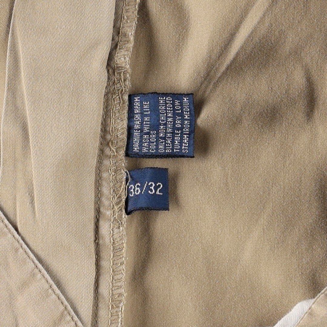 Ralph Lauren POLO by Ralph Lauren HAMMOND PANT Two-pleat cotton slacks, men's size W35 (approx.) cotton Beige type Vintage Second Hand