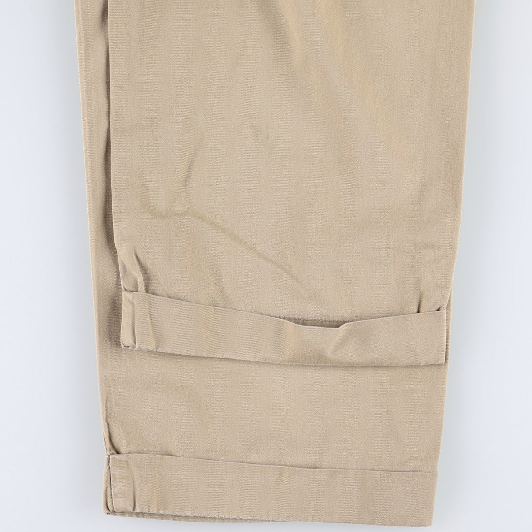 Ralph Lauren POLO by Ralph Lauren HAMMOND PANT Two-pleat cotton slacks, men's size W35 (approx.) cotton Beige type Vintage Second Hand