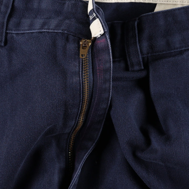 Ralph Lauren POLO by Ralph Lauren ANDREW PANT Two-pleat chino pants for men, equivalent to W34 cotton navy blue type Vintage Second Hand