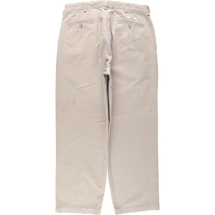 Ralph Lauren POLO by Ralph Lauren ANDREW PANT Two-pleat chino pants for men, equivalent to W34 cotton Beige type Vintage Second Hand