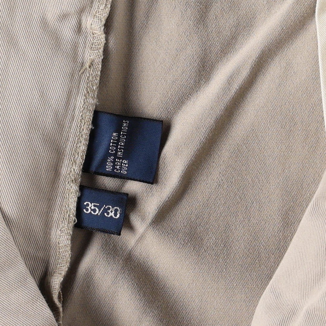 Ralph Lauren POLO by Ralph Lauren ANDREW PANT Two-pleat chino pants for men, equivalent to W34 cotton Beige type Vintage Second Hand