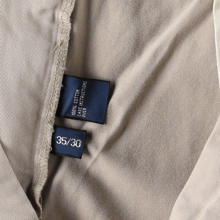 Ralph Lauren POLO by Ralph Lauren ANDREW PANT Two-pleat chino pants for men, equivalent to W34 cotton Beige type Vintage Second Hand