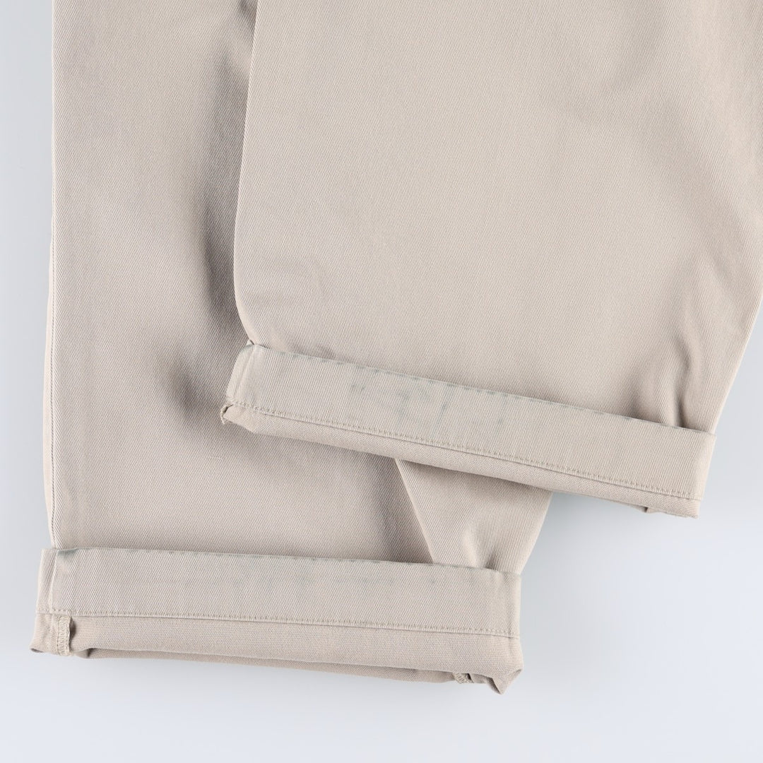 Ralph Lauren POLO by Ralph Lauren ANDREW PANT Two-pleat chino pants for men, equivalent to W34 cotton Beige type Vintage Second Hand