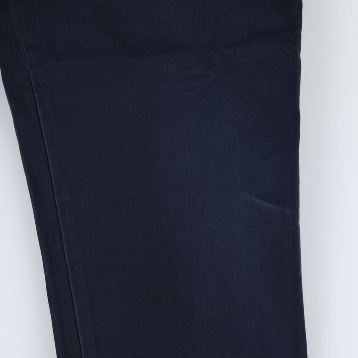 Ralph Lauren POLO by Ralph Lauren Two-Pleat Chino Pants, Men's Size W36 (approx.) cotton navy blue type Vintage Second Hand