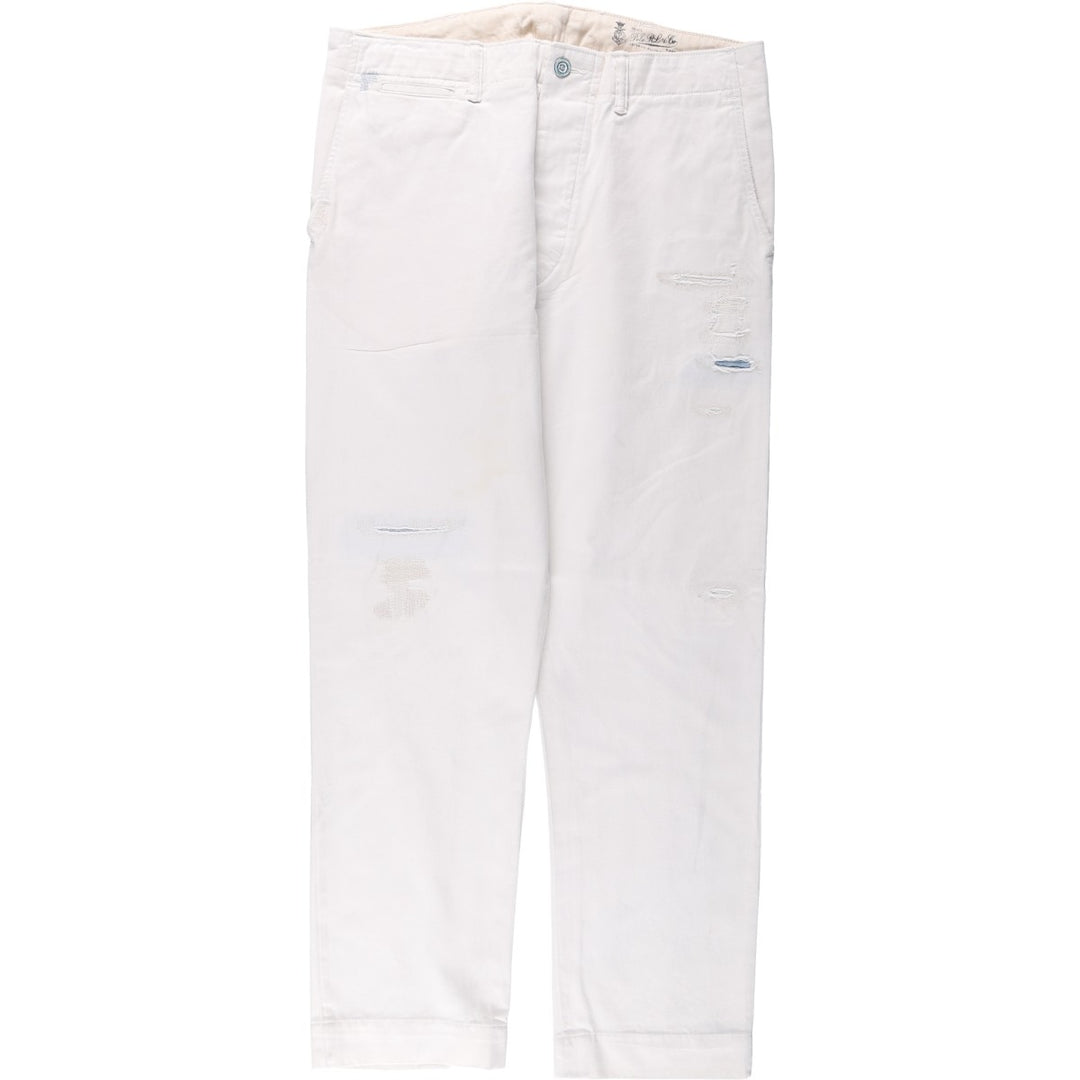 Ralph Lauren POLO RALPH LAUREN RELAXED FIT Chino Pants Men's W34 equivalent cotton white type Vintage Second Hand