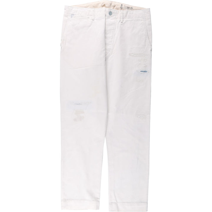 Ralph Lauren POLO RALPH LAUREN RELAXED FIT Chino Pants Men's W34 equivalent cotton white type Vintage Second Hand