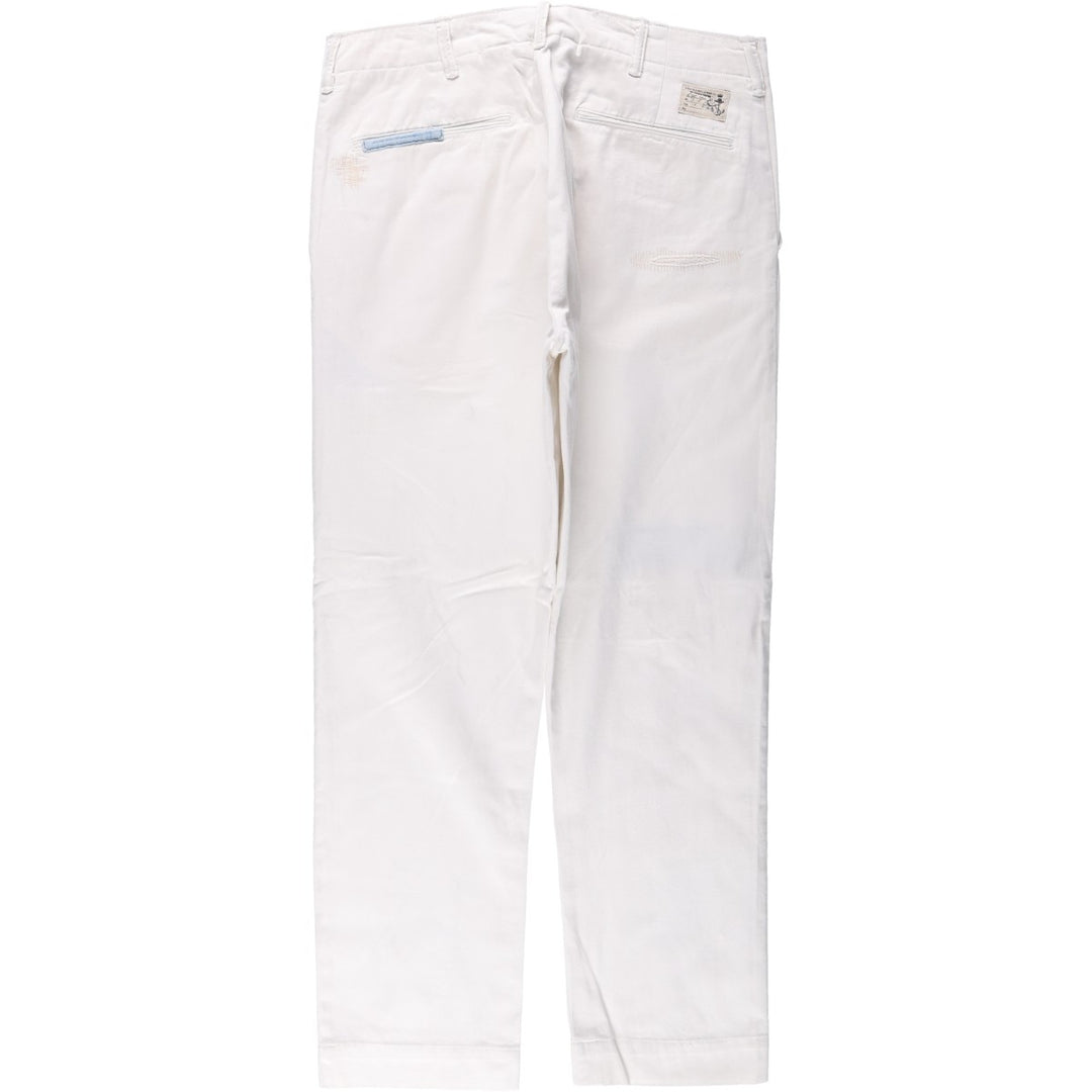 Ralph Lauren POLO RALPH LAUREN RELAXED FIT Chino Pants Men's W34 equivalent cotton white type Vintage Second Hand