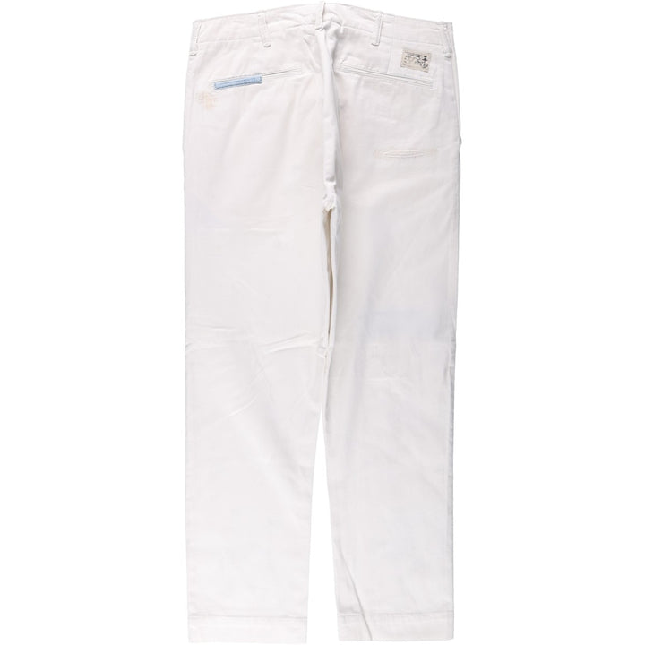 Ralph Lauren POLO RALPH LAUREN RELAXED FIT Chino Pants Men's W34 equivalent cotton white type Vintage Second Hand