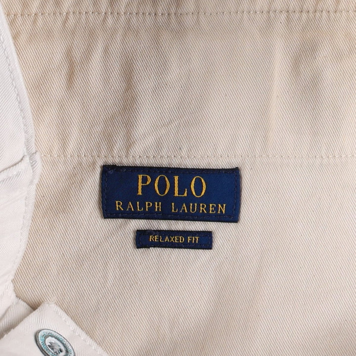 Ralph Lauren POLO RALPH LAUREN RELAXED FIT Chino Pants Men's W34 equivalent cotton white type Vintage Second Hand
