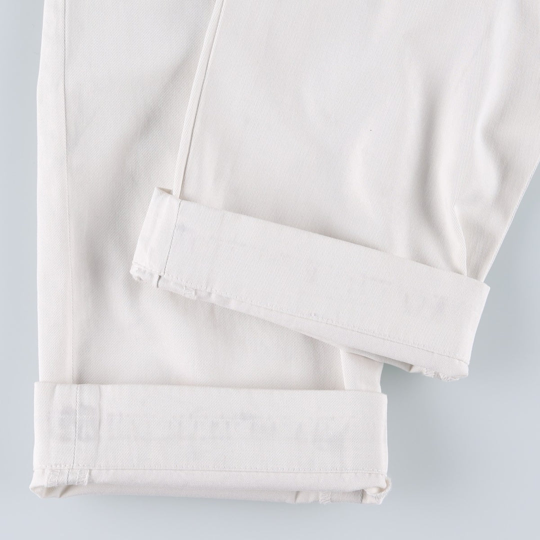 Ralph Lauren POLO RALPH LAUREN RELAXED FIT Chino Pants Men's W34 equivalent cotton white type Vintage Second Hand