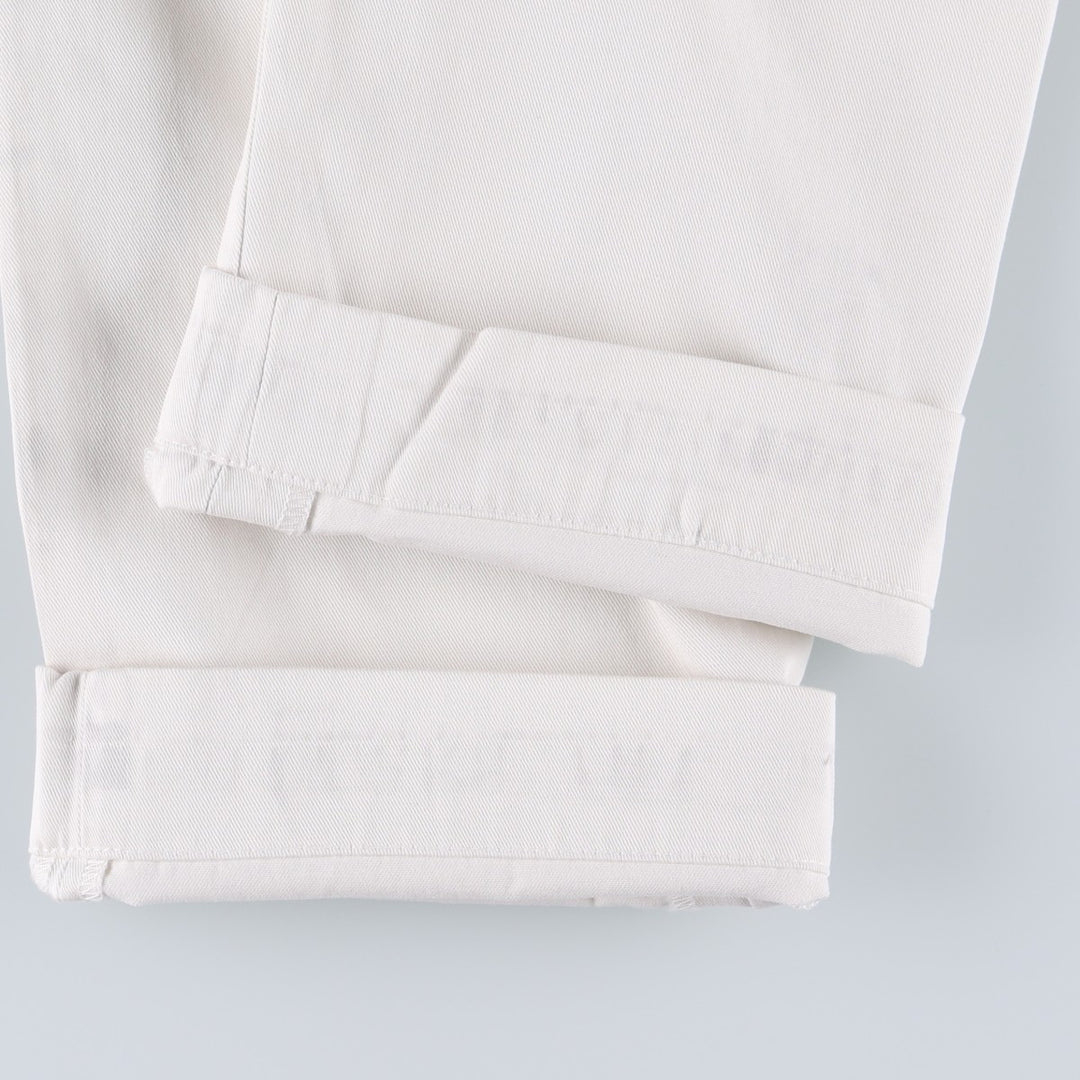 Ralph Lauren POLO RALPH LAUREN RELAXED FIT Chino Pants Men's W34 equivalent cotton white type Vintage Second Hand