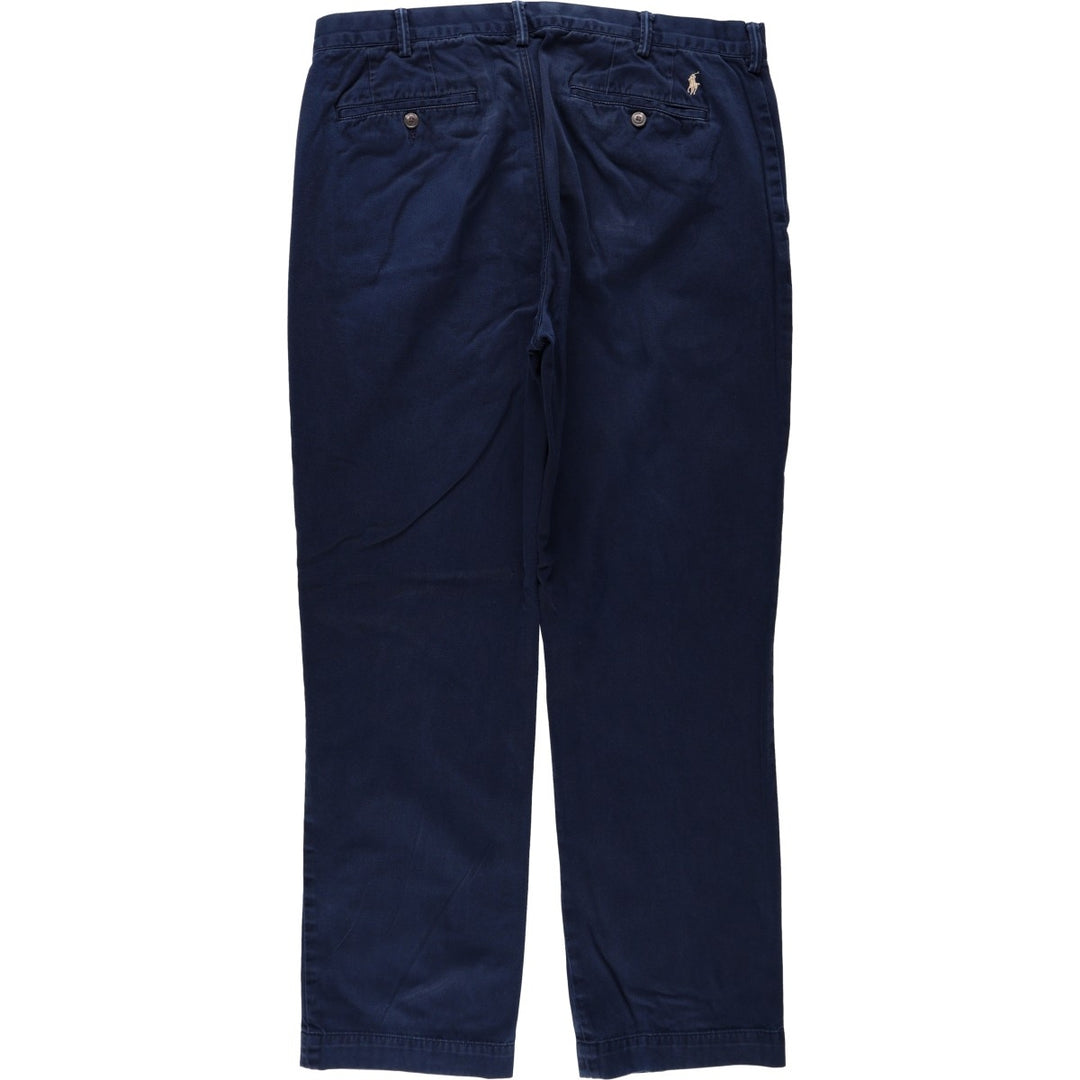 Ralph Lauren POLO RALPH LAUREN CLASSIC FIT Chino Pants, Men's Size W37 (approx.) cotton navy blue type Vintage Second Hand