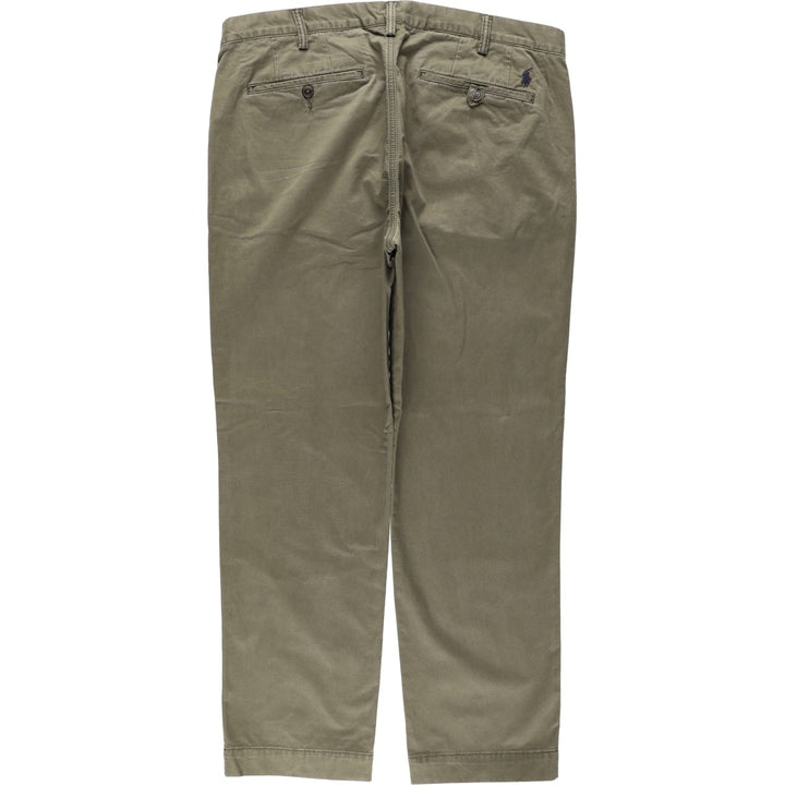 Ralph Lauren POLO RALPH LAUREN STRETCH STRAIGHT FIT Chino Pants, Men's Size W38 (approx.) cotton Khaki type Vintage Second Hand